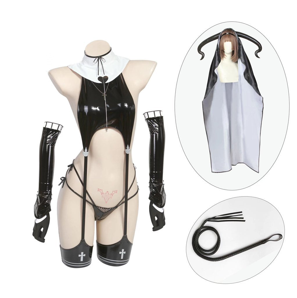 Soul Snatch | "Devilish Seduction" Succubus Nun Lingerie Set