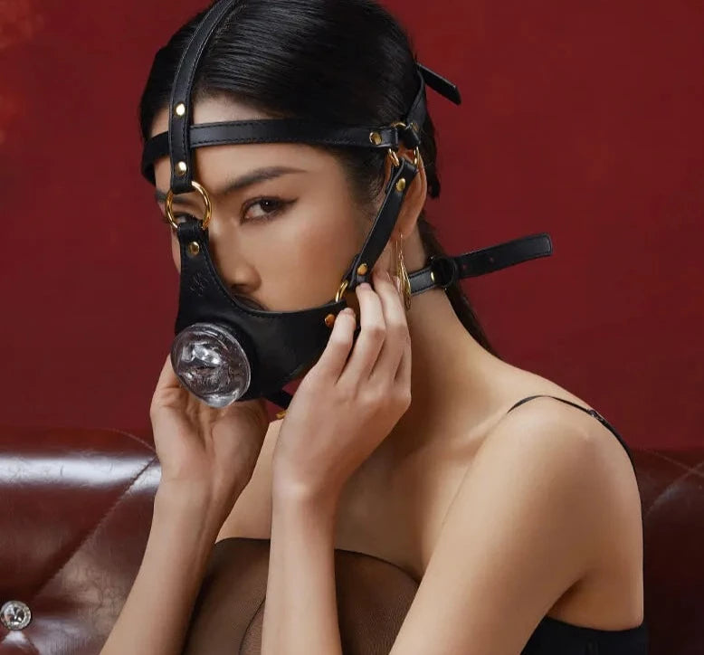 Soul Snatch | BDSM: Head Harness BJ Training Muzzle