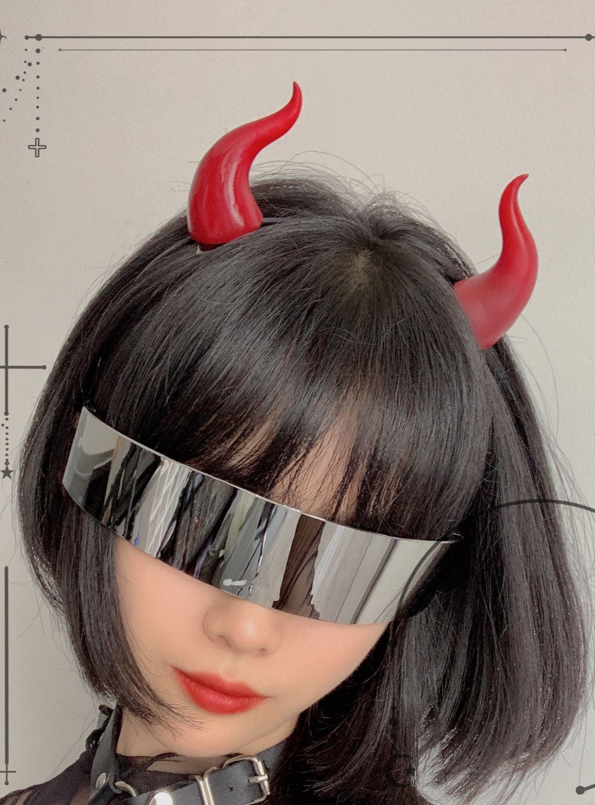 Handcrafted Curvy Devil Horn Hairclips