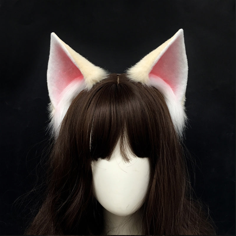 Soul Snatch | Handcrafted Poseable Snow Fox Ear Headband