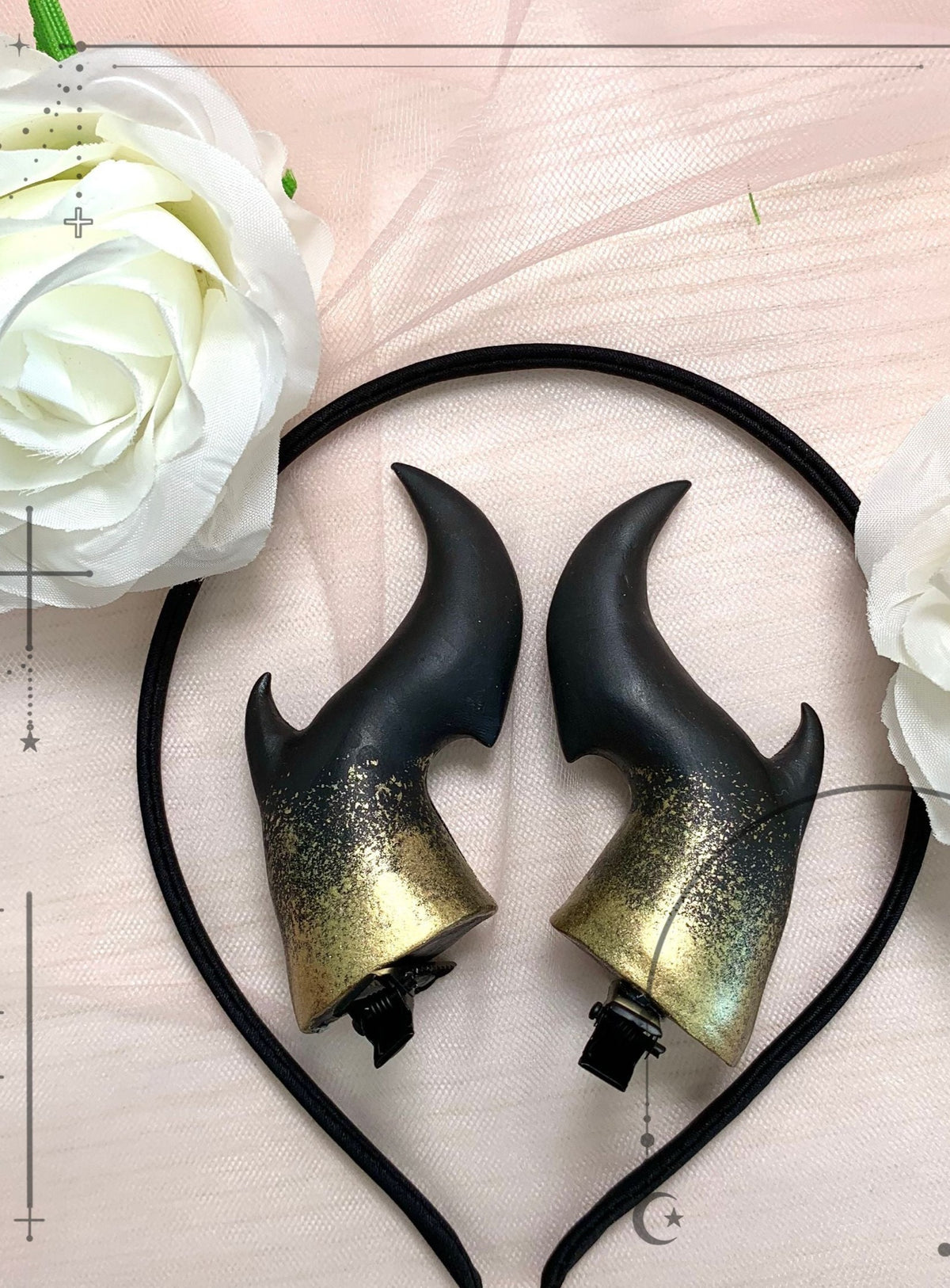 Handcrafted Lazy Demon Horn Hairclips