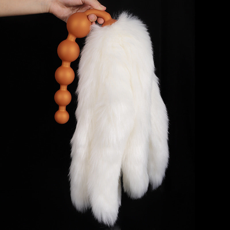 Soul Snatch | Toys: "Knotty Kitsune" Fox Tail Anal Beads Plug